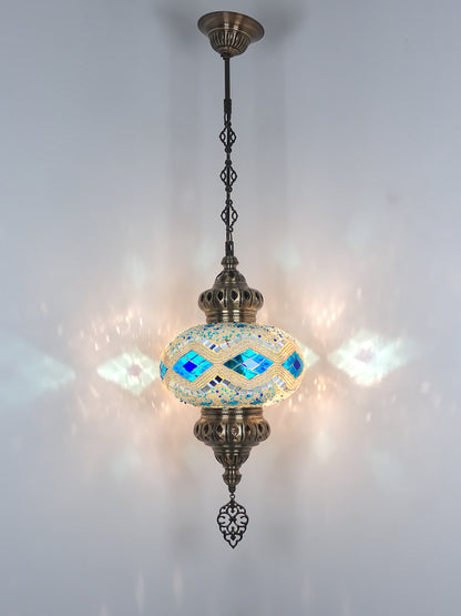 Turkish Mosaic Hanging Lamp Big Globe Pendant Lights