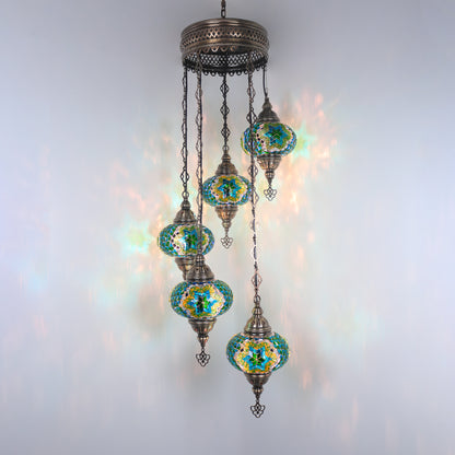 Mosaic Chandelier 5 Globe Extra Chain Plug Cable