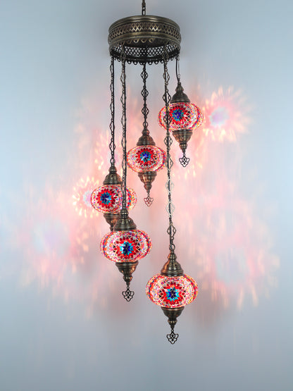 Mosaic Chandelier 5 Globe Extra Chain Plug Cable