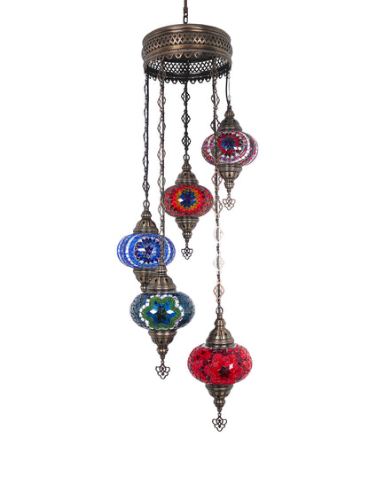 Mosaic Chandelier 5 Globe Extra Chain Plug Cable