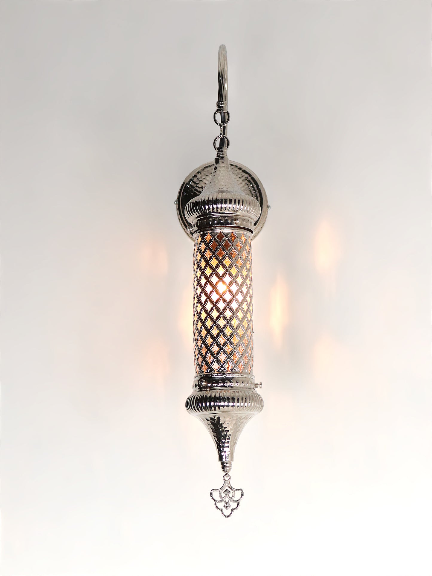 Turkish Wall Lamp Cylinder Blown Glass Sconce Lighting