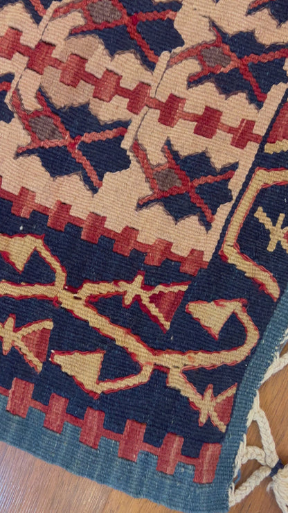 Old Handwoven Central Anatolian Kilim – Approximately 80 Years Old