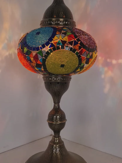 Turkish Table Lamp Big Globe Standing Light