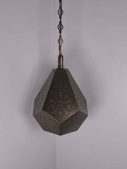 Moroccan Decorative Hanging Lamp Diamond Form Pendant Light
